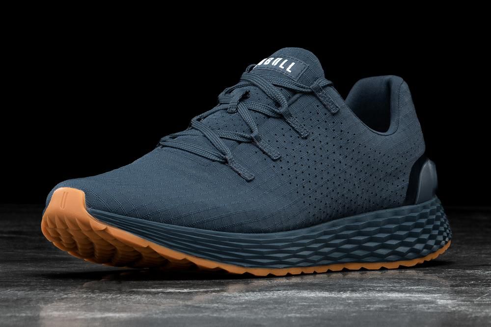 NOBULL Men's Gum Ripstop Running Shoes - Navy - Ireland (9028OBWEA)